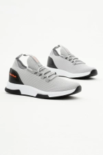 Men Women Smoked Gray Breathable Lightweight Mesh Running Sneakers Photograph-3